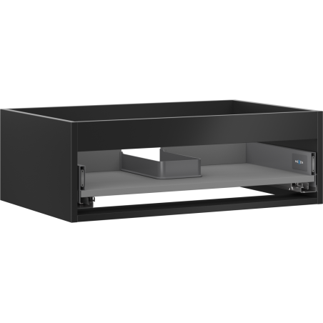 Mexen Box-A spintelės korpusas po praustuvu 70 cm, 1 stalčius, juodas matinis - 91AX0-0700-235-1-71