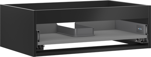 Mexen Box-A spintelės korpusas po praustuvu 70 cm, 1 stalčius, juodas matinis - 91AX0-0700-235-1-71
