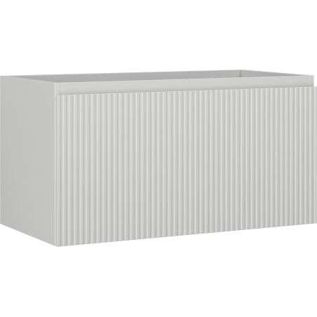 Mexen Rivel vonios spintelė po praustuvu 90 cm, 1 stalčius, rifliuota, pilko matinio - 91A20-09047-1-BF62