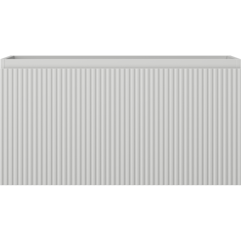 Mexen Rivel vonios spintelė po praustuvu 90 cm, 1 stalčius, rifliuota, pilko matinio - 91A20-09047-1-BF62