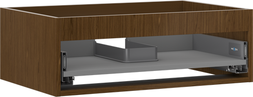 Mexen Box-A spintelės korpusas po praustuvu 70 cm, 1 stalčius, riešutas - 91AX0-0700-235-1-86