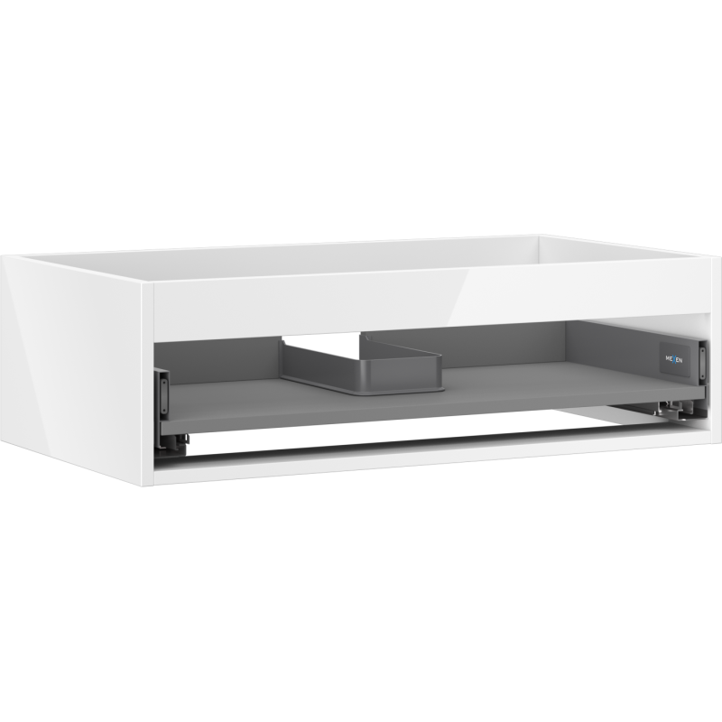 Mexen Box-A korpus praustuvo spintelė 80 cm, 1 stalčius, blizgus baltas - 91AX0-0800-235-1-00