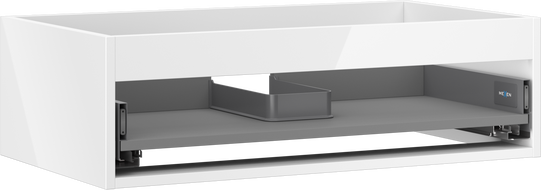 Mexen Box-A korpus praustuvo spintelė 80 cm, 1 stalčius, blizgus baltas - 91AX0-0800-235-1-00