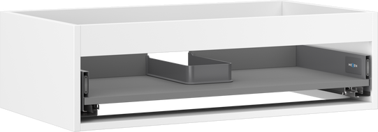 Mexen Box-A korpus praustuvo spintelė 80 cm, 1 stalčius, balta matinė - 91AX0-0800-235-1-01