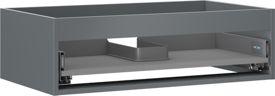 Mexen Box-A praustuvo spintelės korpusas 80 cm, 1 stalčius, grafito matinis - 91AX0-0800-235-1-66