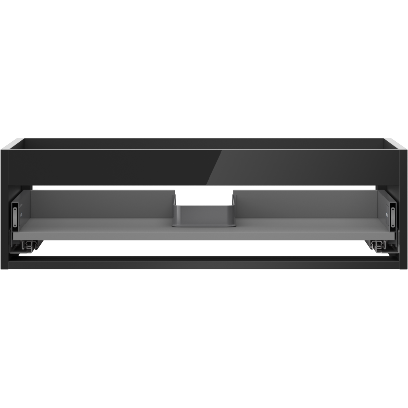 Mexen Box-A spintelės po praustuvu korpusas 80 cm, 1 stalčius, juodas blizgesys - 91AX0-0800-235-1-70