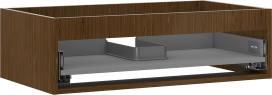 Mexen Box-A spintelės po praustuvu korpusas 80 cm, 1 stalčius, riešutas - 91AX0-0800-235-1-86