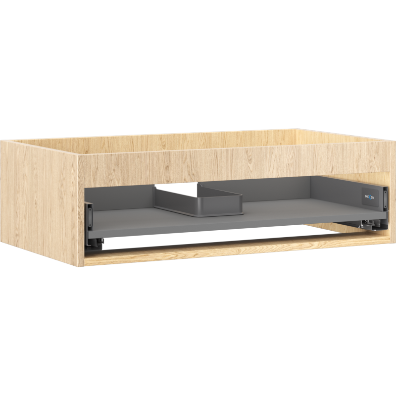 Mexen Box-A vonios spintelės korpusas po praustuvas 80 cm, 1 stalčius, ąžuolas - 91AX0-0800-235-1-81