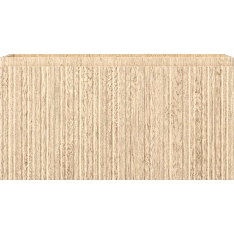 Mexen Rivel vonios spintelė po praustuvu 90 cm, 1 stalčius, rifliuota, ąžuolas - 91A20-09047-1-BF81