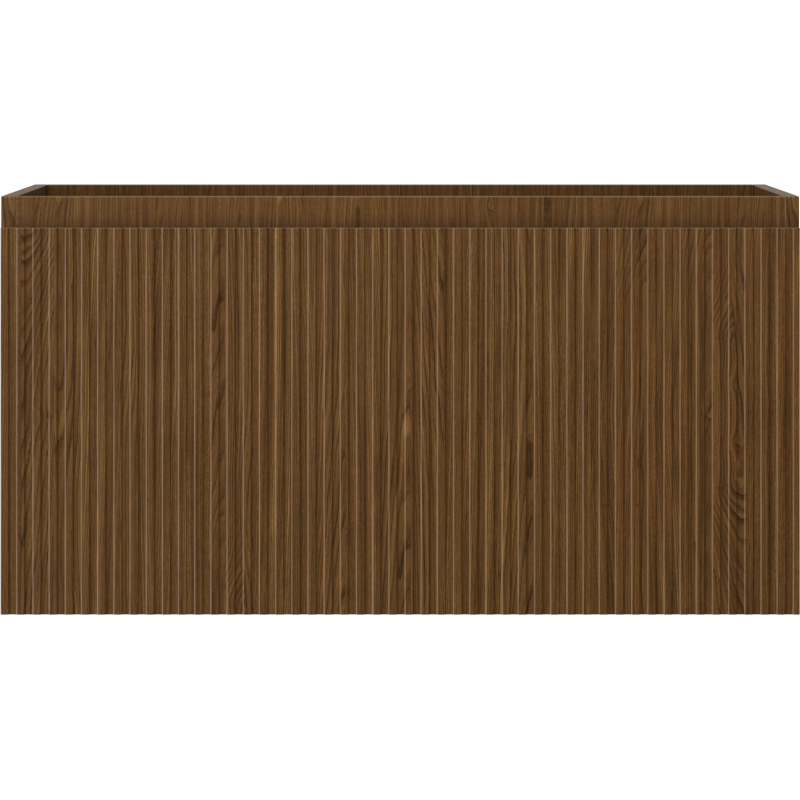 Mexen Rivel vonios spintelė po praustuvu 90 cm, 1 stalčius, rifliuotas, riešutas - 91A20-09047-1-BF86