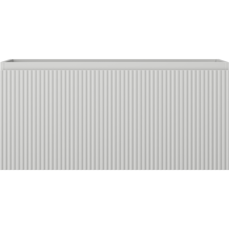 Mexen Rivel vonios spintelė po praustuvu 100 cm, 1 stalčius, rifliuota, pilka matinė - 91A20-10047-1-BF62