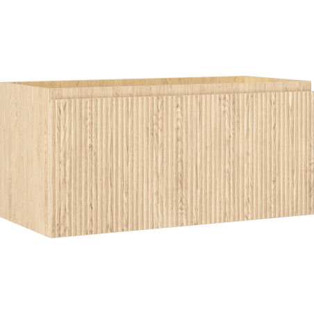 Mexen Rivel vonios kambario spintelė po kriaukle 100 cm, 1 stalčius, rifliuota, ąžuolas - 91A20-10047-1-BF81