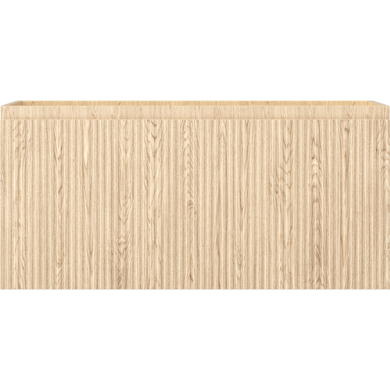 Mexen Rivel vonios kambario spintelė po kriaukle 100 cm, 1 stalčius, rifliuota, ąžuolas - 91A20-10047-1-BF81