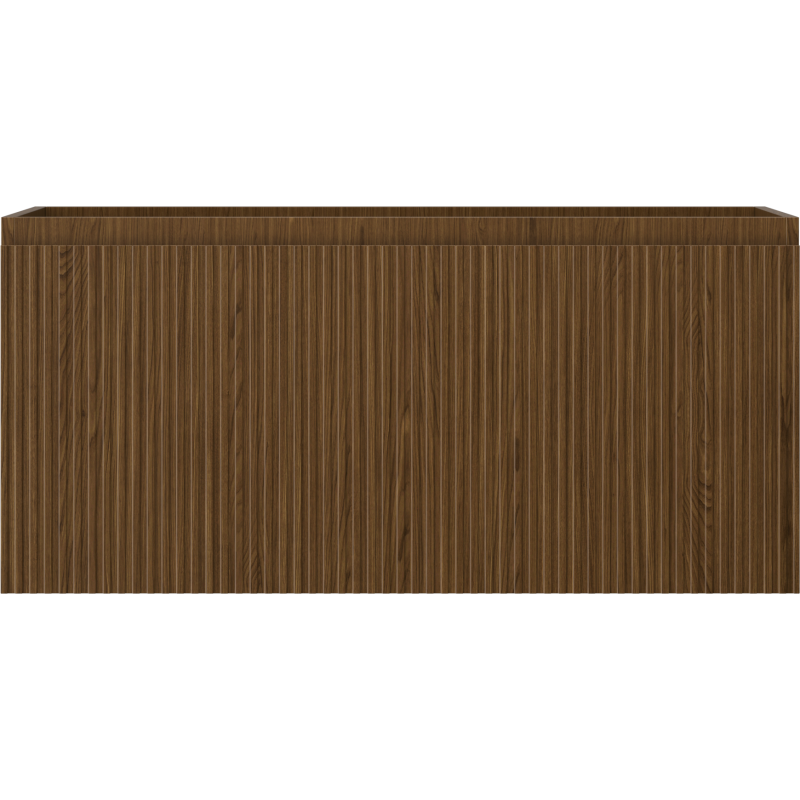 Mexen Rivel vonios spintelė po praustuvu 100 cm, 1 stalčius, rifliuota, riešutas - 91A20-10047-1-BF86