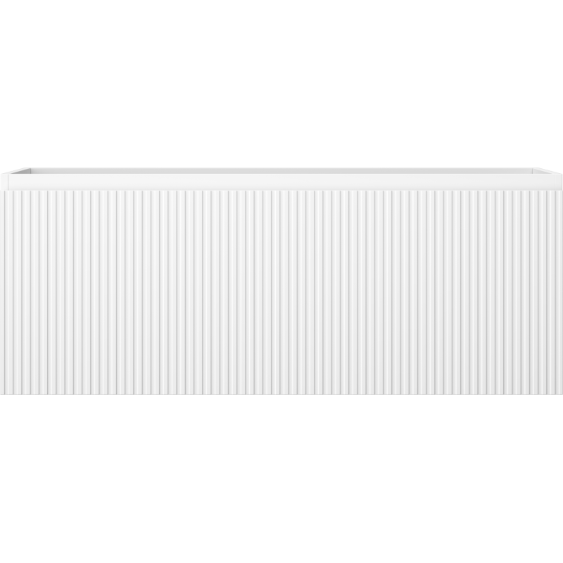 Mexen Rivel vonios kambario spintelė po praustuvu 120 cm, 1 stalčius, rifliuotas, baltas matinis - 91A20-12047-1-BF01