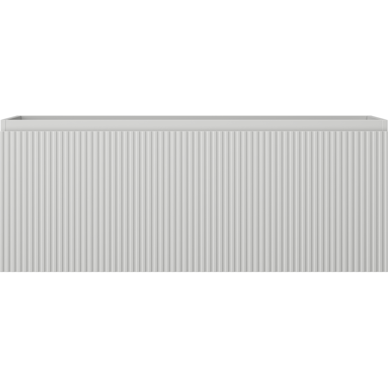 Mexen Rivel vonios spintelė po praustuvu 120 cm, 1 stalčius, rifliuota, pilkas matinis - 91A20-12047-1-BF62