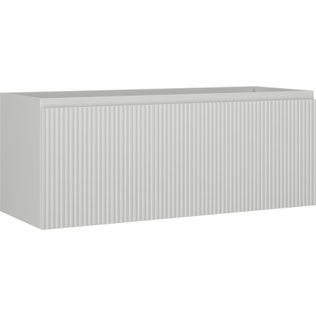 Mexen Rivel vonios spintelė po kriaukle 120 cm, 1 stalčius, rifliuota, pilka matinė - 91A20-12047-1-BF62