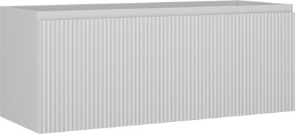 Mexen Rivel vonios spintelė po kriaukle 120 cm, 1 stalčius, rifliuota, pilka matinė - 91A20-12047-1-BF62