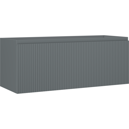 Mexen Rivel vonios šviestuvas po kriaukle 120 cm, 1 stalčius, grioveliai, matinė grafito spalva - 91A20-12047-1-BF66