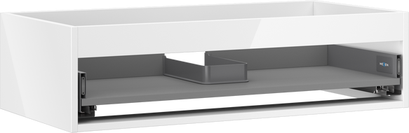 Mexen Box-A spintelės korpusas po praustuvu 90 cm, 1 stalčius, baltas blizgus - 91AX0-0900-235-1-00