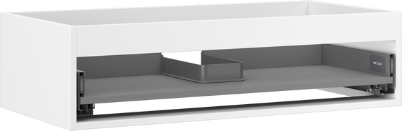 Mexen Box-A korpus praustuvo spintelės 90 cm, 1 stalčius, balta matinė - 91AX0-0900-235-1-01