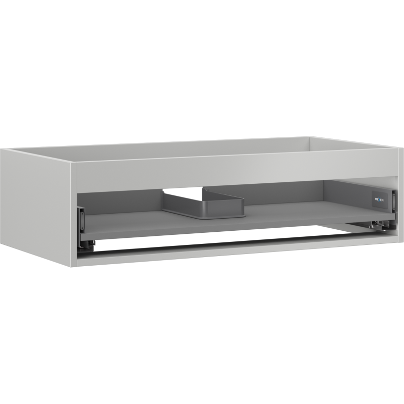 Mexen Box-A vonios spintelės korpusas 90 cm, 1 stalčius, pilkas matinis - 91AX0-0900-235-1-62