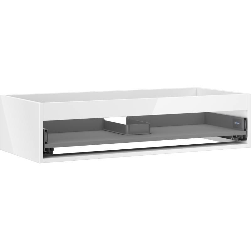 Mexen Box-A spintelės korpusas po praustuvu 100 cm, 1 stalčius, baltas blizgesys - 91AX0-1000-235-1-00