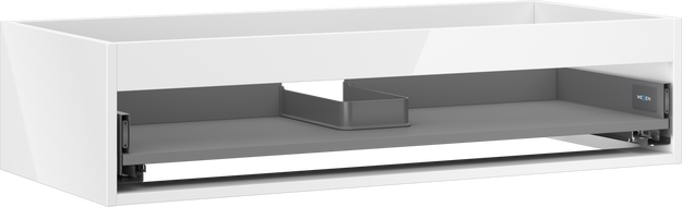 Mexen Box-A spintelės korpusas po praustuvu 100 cm, 1 stalčius, baltas blizgesys - 91AX0-1000-235-1-00