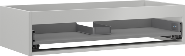 Mexen Box-A praustuvo spintelės korpusas 100 cm, 1 stalčius, pilkas matinis - 91AX0-1000-235-1-62