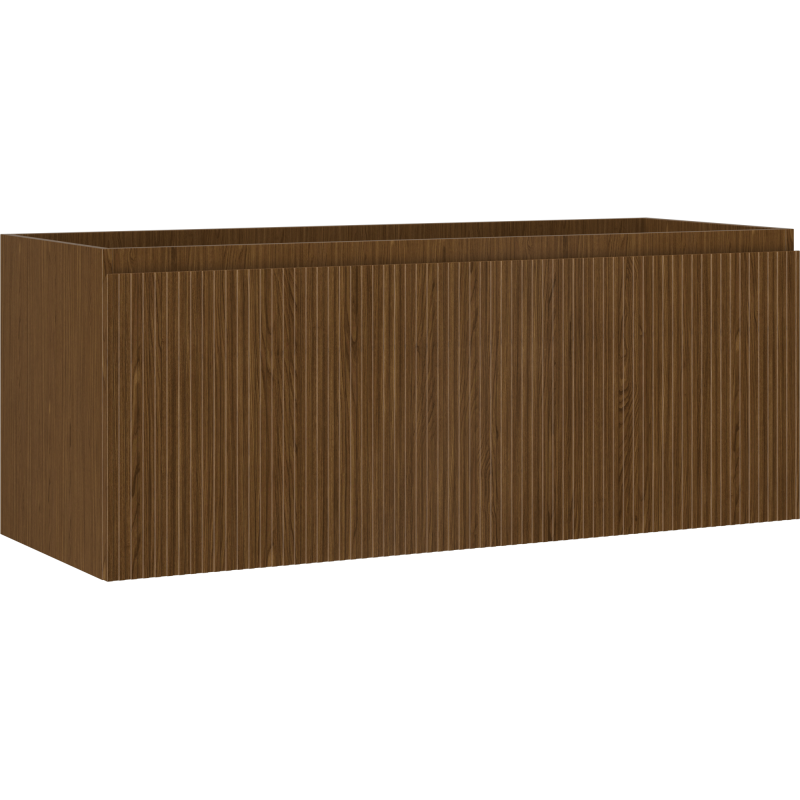 Mexen Rivel vonios spintelė po kriaukle 120 cm, 1 stalčius, rifliuota, riešutas - 91A20-12047-1-BF86