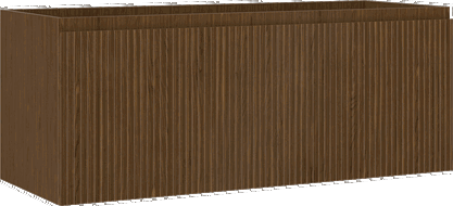 Mexen Rivel vonios spintelė po kriaukle 120 cm, 1 stalčius, rifliuota, riešutas - 91A20-12047-1-BF86