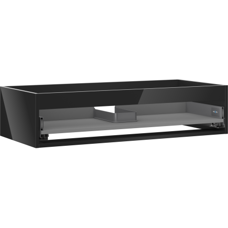 Mexen Box-A korpuso po praustuvu spintelė 100 cm, 1 stalčius, juodas blizgus - 91AX0-1000-235-1-70