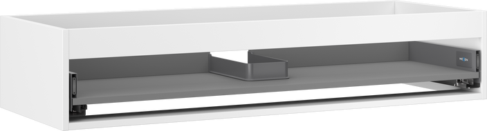 Mexen Box-A korpus praustuvo spintelei 120 cm, 1 stalčius, balta matinė - 91AX0-1200-235-1-01