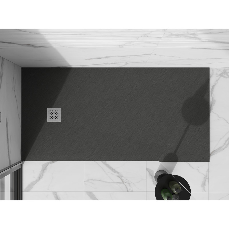 Mexen Stone+ stačiakampis kompozitinis dušo padėklas 180 x 90 cm, antracitas - 44719018