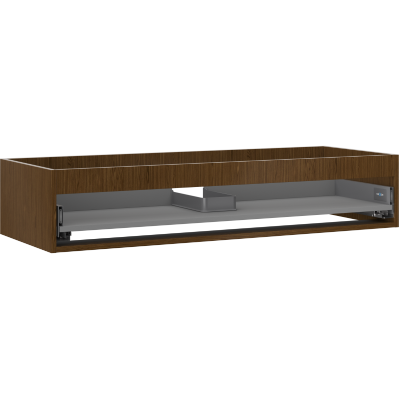 Mexen Box-A spintelės korpusas po praustuvu 120 cm, 1 stalčius, riešutas - 91AX0-1200-235-1-86