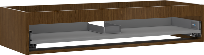 Mexen Box-A spintelės korpusas po praustuvu 120 cm, 1 stalčius, riešutas - 91AX0-1200-235-1-86