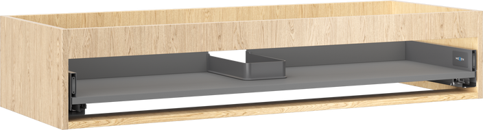 Mexen Box-A spintelės po praustuvu korpusas 120 cm, 1 stalčius, ąžuolas - 91AX0-1200-235-1-81