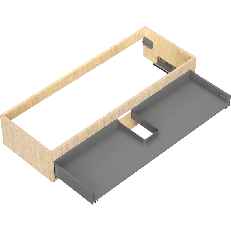 Mexen Box-A spintelės po praustuvu korpusas 120 cm, 1 stalčius, ąžuolas - 91AX0-1200-235-1-81