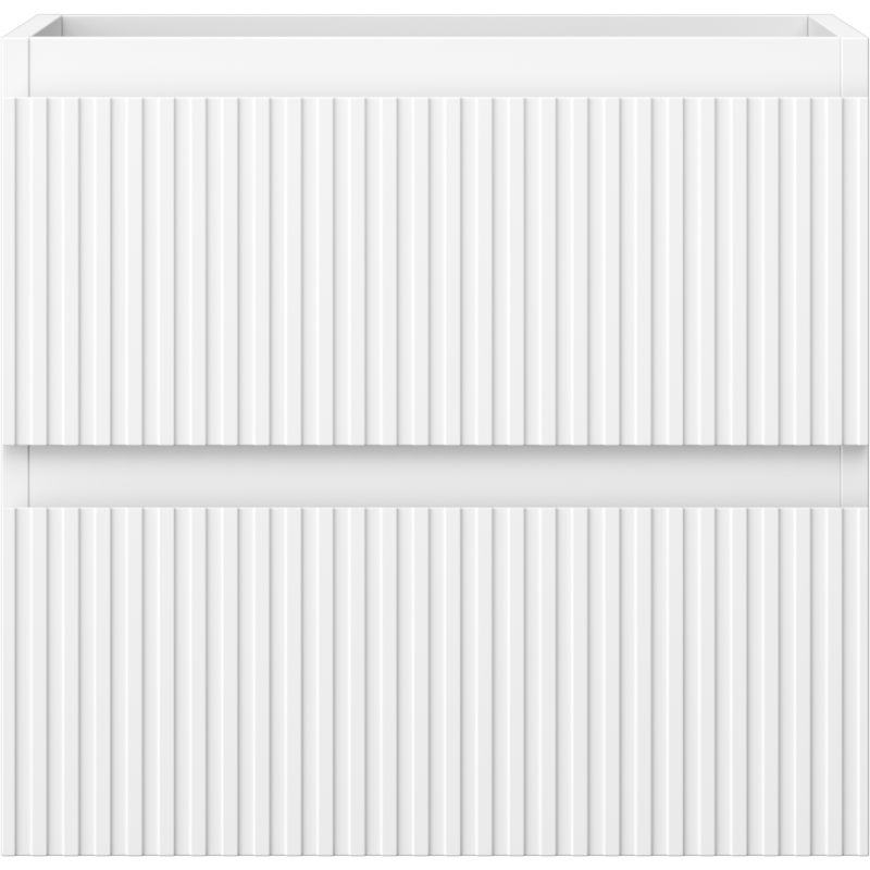 Mexen Rivel vonios kambario spintelė po praustuvu 50 cm, 2 stalčiai, grioveliais, balta matinė - 91A20-05047-2-BFF01