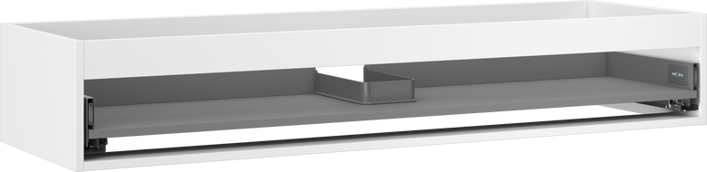 Mexen Box-A praustuvas spintelė 140 cm, 1 stalčius, balta matinė - 91AX0-1400-235-1-01