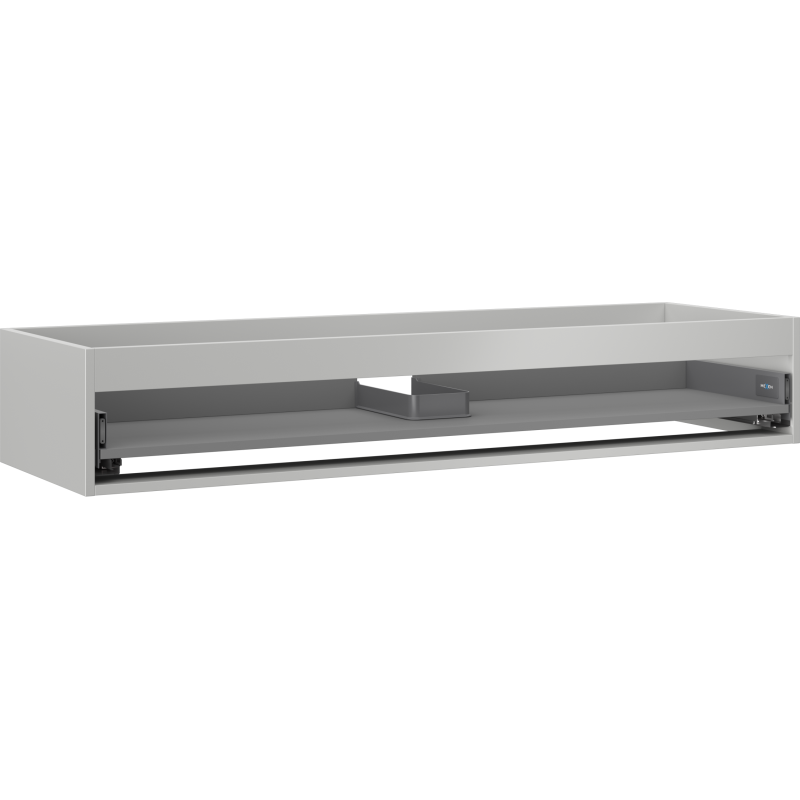 Mexen Box-A korpus praustuvo spintelei 140 cm, 1 stalčius, pilkas matinis - 91AX0-1400-235-1-62