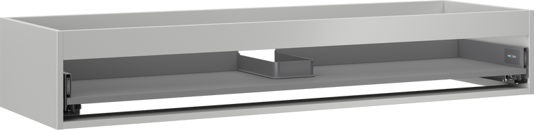 Mexen Box-A korpus praustuvo spintelei 140 cm, 1 stalčius, pilkas matinis - 91AX0-1400-235-1-62