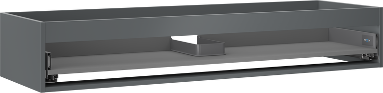 Mexen Box-A praustuvo spintelės korpusas 140 cm, 1 stalčius, matinė grafito spalva - 91AX0-1400-235-1-66