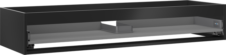 Mexen Box-A praustuvo spintelės korpusas 140 cm, 1 stalčius, juodas matinė - 91AX0-1400-235-1-71