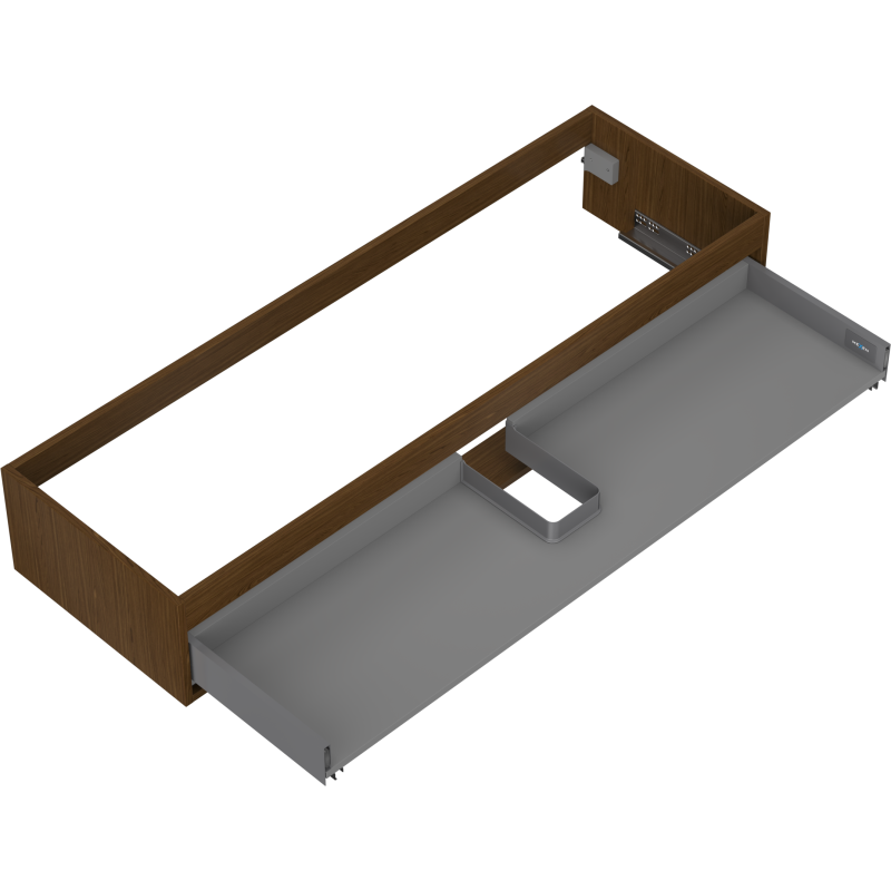 Mexen Box-A kriauklės spintelės korpusas 140 cm, 1 stalčius, riešutas - 91AX0-1400-235-1-86