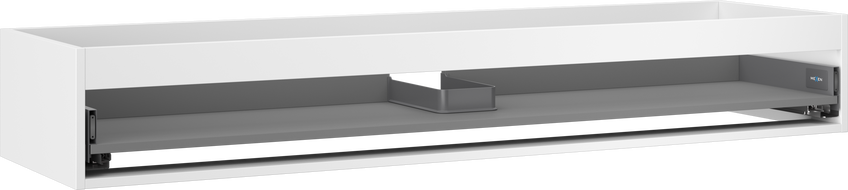 Mexen Box-A spintelės korpusas po praustuvu 160 cm, 1 stalčius, balta matinė - 91AX0-1600-235-1-01