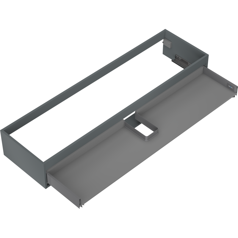Mexen Box-A spintelės korpusas po kriaukle 160 cm, 1 stalčius, matinė grafitinė - 91AX0-1600-235-1-66