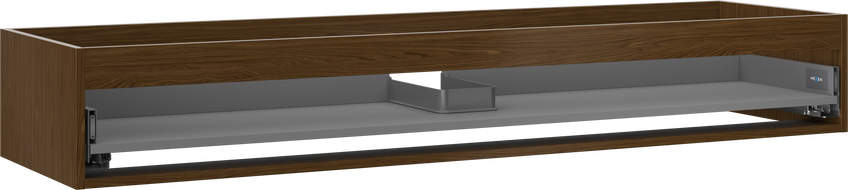 Mexen Box-A spintelės po praustuvu korpusas 160 cm, 1 stalčius, graikinis riešutas - 91AX0-1600-235-1-86