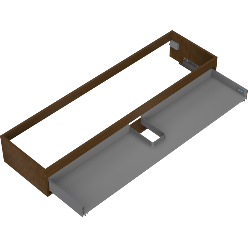 Mexen Box-A spintelės po praustuvu korpusas 160 cm, 1 stalčius, graikinis riešutas - 91AX0-1600-235-1-86
