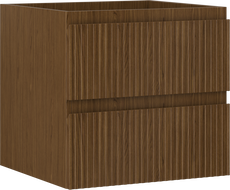Mexen Rivel vonios spintelė po kriaukle 50 cm, 2 stalčiai, gofruota, riešutas - 91A20-05047-2-BFF86